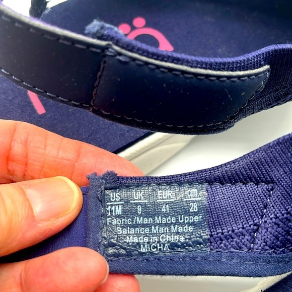 Ryka Micha Sandals Womens 11M Blue Stretch Knit Sport Open Breathable Comfort - Picture 7 of 17